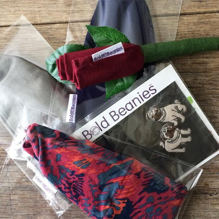 Bold Beanies hats made by a cancer survivor... I love to help fellow sufferers