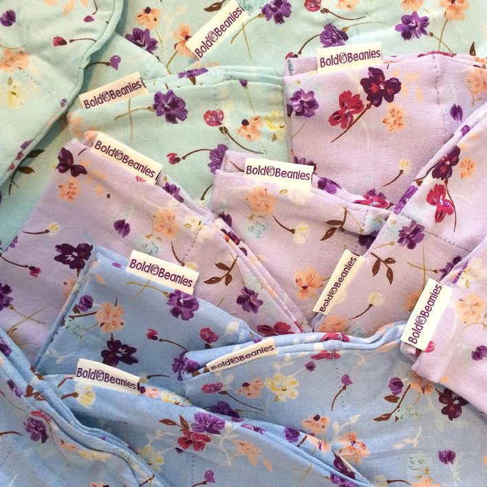 New Printed Soft Cotton Bold Beanies hats for Chemo Cancer Alopecia Hair loss