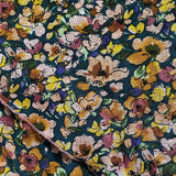 Cancer Bandana Riley Floral Denim Blue