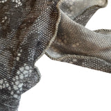 Lacey Floral Stretchy Chemo Scarf Grey