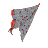 Chemo scarf cornflower helen floral coral