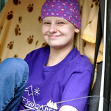 Alice Pyne BEM. Alice's Escapes charity chemo cancer beanie hat