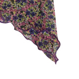 Pretty Cancer Headscarf Purple floral Print