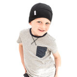 thin breathable black skullie cotton hats for boys