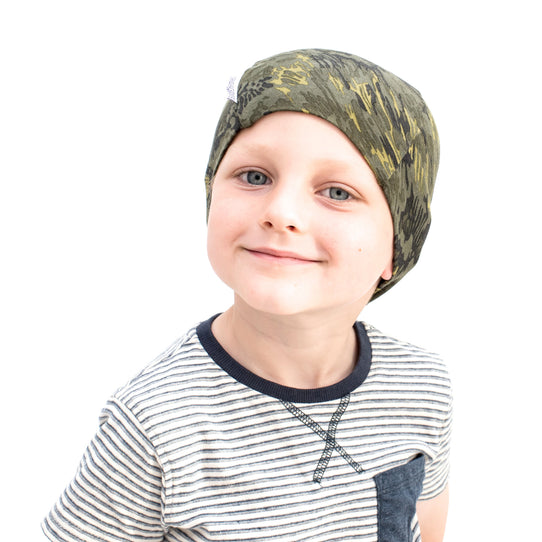 Liberty camouflage print khaki boys bold beanies hat