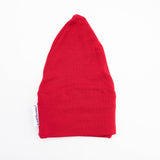 Women's Red Plain Hats for Hair Loss