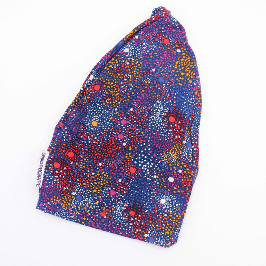 Liberty Purple Cosmo Print Soft Cotton Jersey Chemo Hat for Girls Cancer