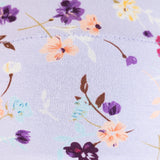 Soft cotton stretch fabric flower print hat for alopecia or chemotherapy