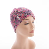 UV Protective Cancer Beanie - Liberty Pink Floral
