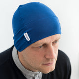 customisable blue plain bold beanie hat cap chemo alopecia
