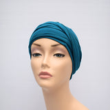 Head Wraps for Ladies with Cancer Teal Blue