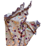 Lilac Floral chemotherapy headscarf helen