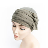 Cancer Head Wrap Women Khaki