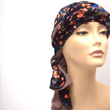 Fashion Cancer Head Wrap Floral Jane with Mocha