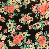 Chemo Scarf for Women Floral Tilly Black