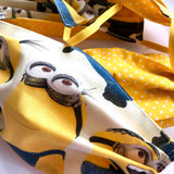 Minion Reversible Yellow Polka Dot Face Mask