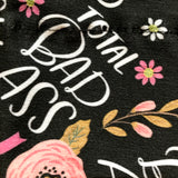 Total Bad Ass Designer Breast Cancer Beanie Hat