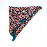 Chemo Headscarf Leopard Pink Teal