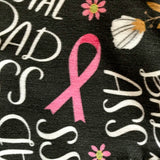 Total Bad Ass Designer Breast Cancer Beanie Hat