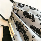 Kids Digger Print Washable Mask