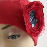 Silk Poppy Hat Embellishment
