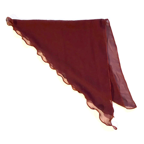 Burgundy Chiffon Headscarf