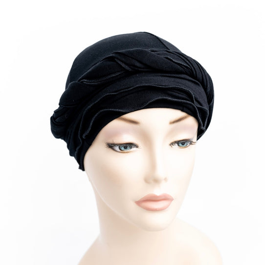 Black Women's Head Wrap for Chemo Hair Loss