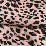 cancer head scarf chiffon pink leopard