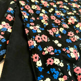Black Floral Cotton Headscarves for Cancer