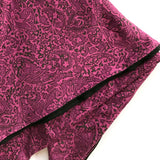 Black Purple Pink Paisley Liberty Print Head Scarf