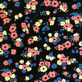 Pretty Floral Headscarf Black Reversible
