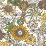 Sunflower Print Bandana Headscarf UK