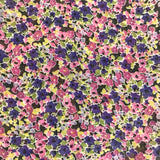 Lilac Purple Mini Flower Silk Scarf