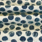 Spot Print Cotton Reversible Face Mask Navy