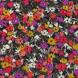 Liberty Ditsy Flower Print Girls Cancer Hat Brown