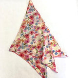 Cancer Headscarf in Bright Floral Silk