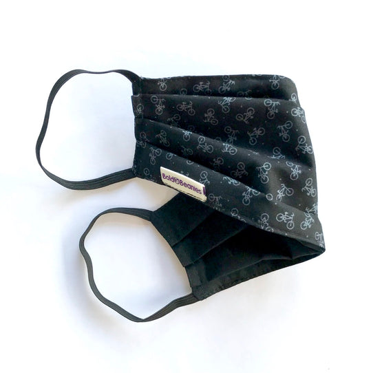 Bicycle print face mask