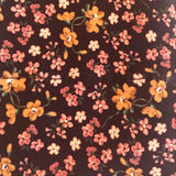 Burgundy Floral chemo cap