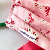 Cotton Re-useable face masks in pretty pink print