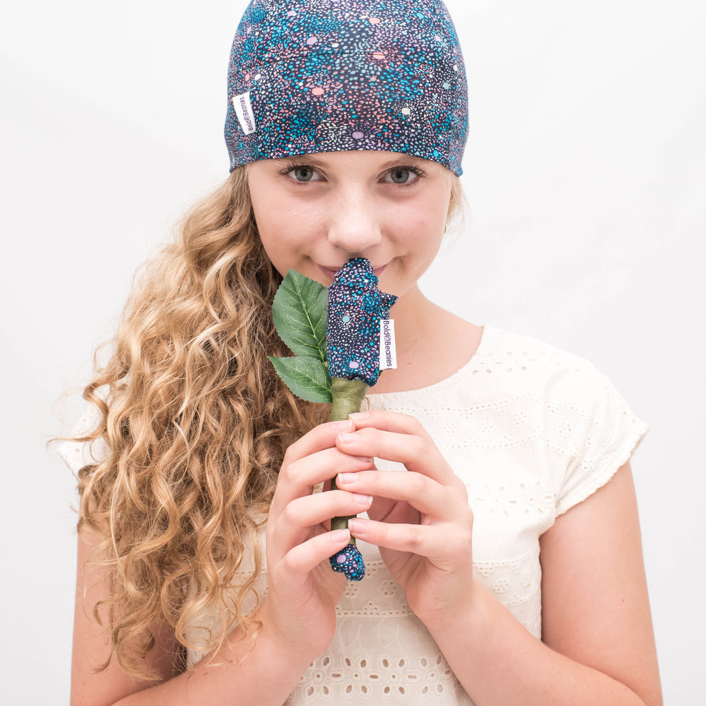 Liberty fabrics beanie skull sleep hats for all