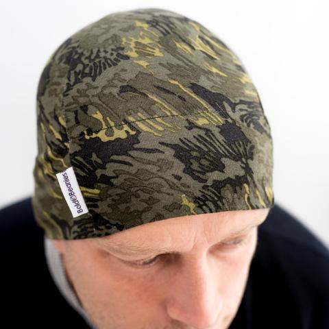 Men’s Cancer Chemo Cotton Skull Hats - Comfy Breathable Sweat Wicking