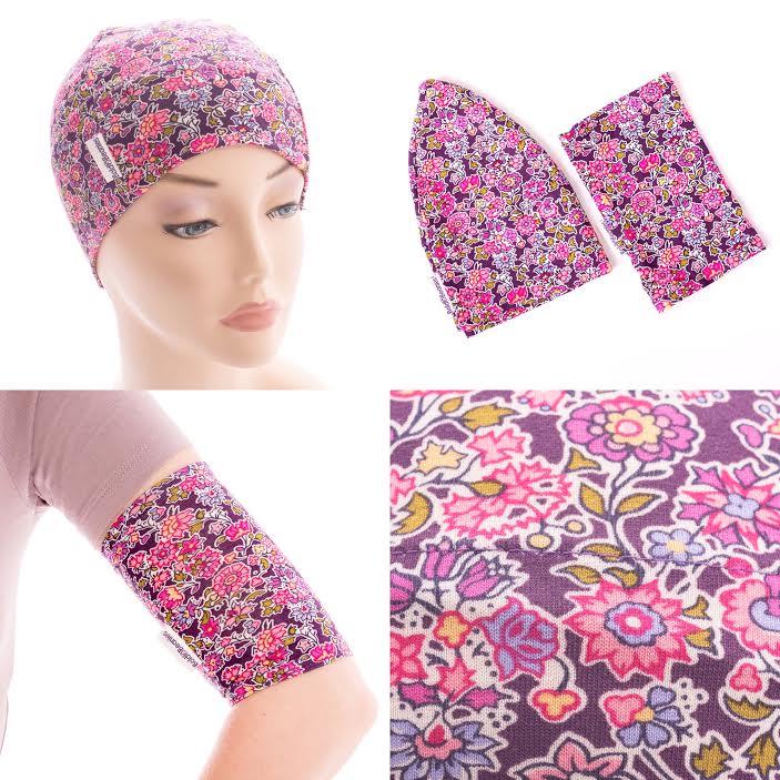 PICC Line Cover Sleeves and Matching Bold Beanie Chemo Hat