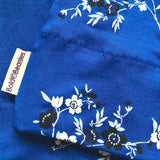 royal floral blue cancer hat
