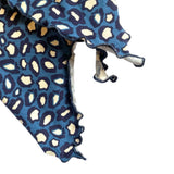 Cancer Scarf Animal Print Blue