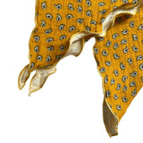 Paisley Print Mustard Headscarf 