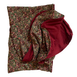 Olive Paisley Head Wrap Reversible