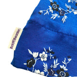 royal blue flower beanie hat 