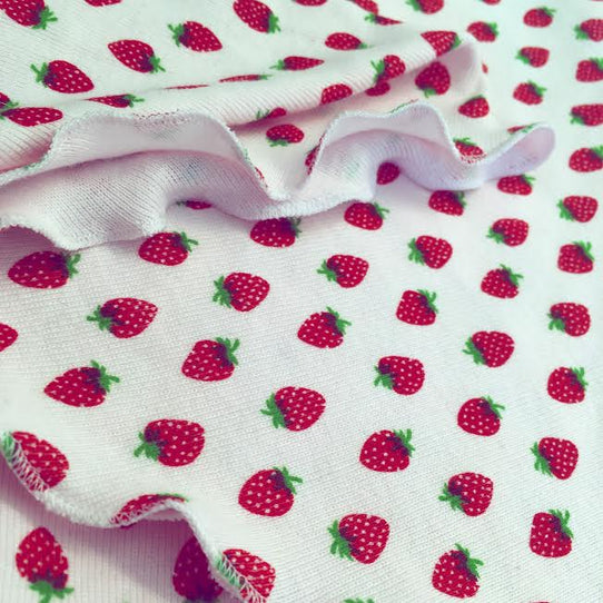 Strawberry Print Cotton Bandana Girls