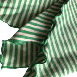 Bright Green Stripe Soft  Cancer Headscarf