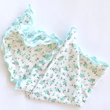 Mint Floral Soft Cotton Headscarf Alopecia